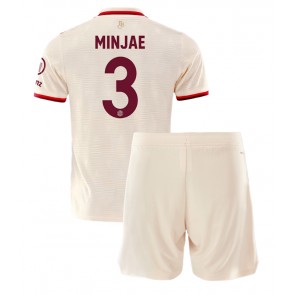 Bayern Munich Kim Min-jae #3 Dětské Alternativní dres komplet 2024-25 Krátký Rukáv (+ trenýrky)